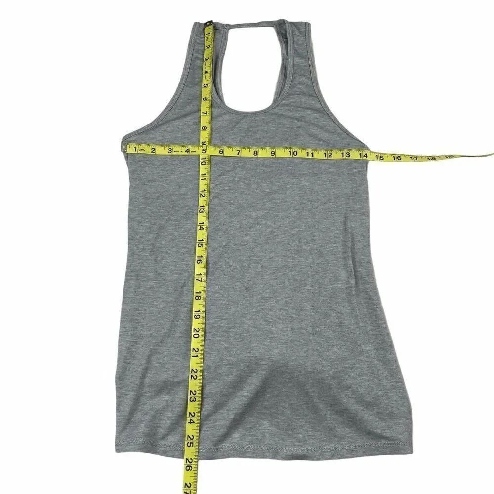 ATHLETA Essence Open Back Tank Gray - Picture 6 of 8